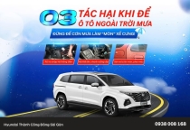 3 TÁC HẠI KHI ĐỂ Ô TÔ NGOÀI TRỜI MƯA