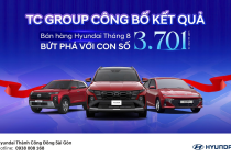 TC GROUP THÔNG BÁO KẾT QUẢ BÁN HÀNG HYUNDAI THÁNG 8/2025