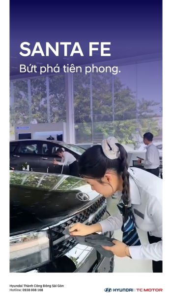 Chuẩn Bị Bàn Giao Xe Santa Fe