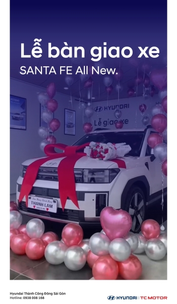 Bàn Giao Xe Santa Fe