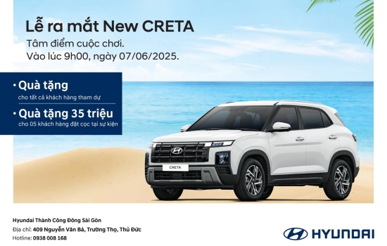 ĐĂNG KÝ THAM GIA SỰ KIỆN RA MẮT NEW CRETA