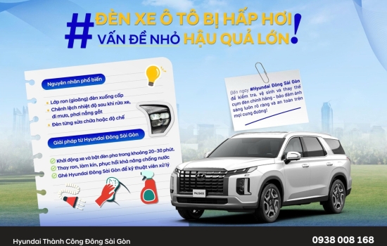 ĐÈN XE Ô TÔ BỊ HẤP HƠI