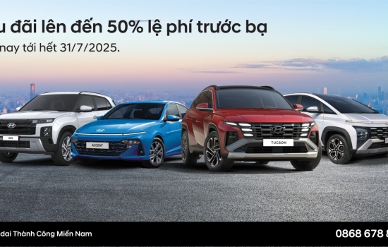 Ưu đãi hấp dẫn tháng 7 từ Hyundai Đông Sài Gòn