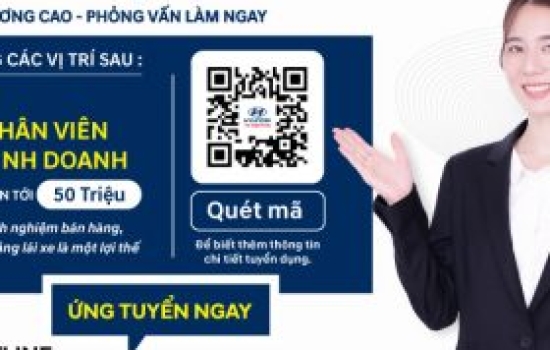 HYUNDAI ĐÔNG SÀI GÒN TUYỂN DỤNG NHÂN VIÊN KINH DOANH