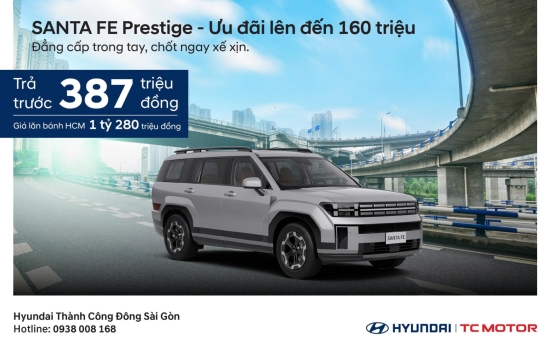 ✨ SANTA FE PRESTIGE ƯU ĐÃI ĐẾN 160 TRIỆU ✨