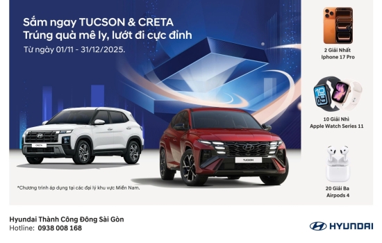 🎉 SẮM NGAY TUCSON & CRETA - TRÚNG QUÀ MÊ LY, LƯỚT ĐI CỰC ĐỈNH! 🎉