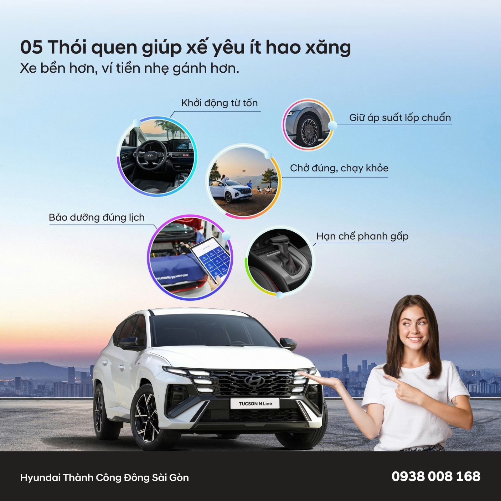 5 THÓI QUEN GIÚP XẾ YÊU ÍT HAO XĂNG