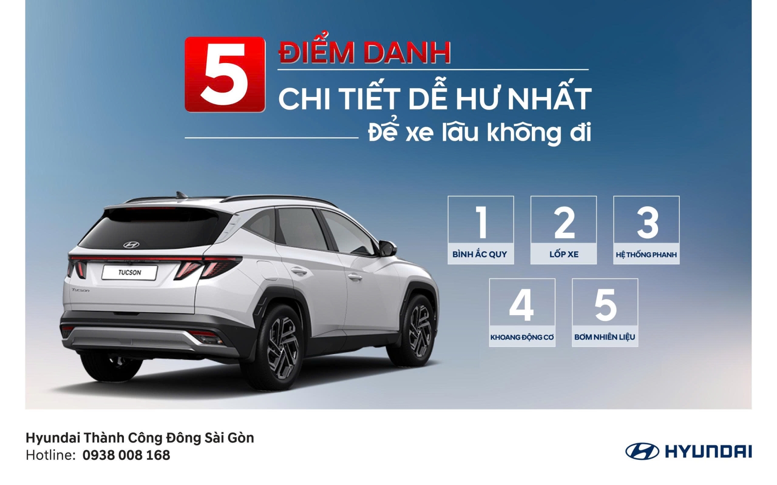ĐỂ XE LÂU KHÔNG ĐI, ĐIỂM DANH 5 CHI TIẾT DỄ HƯ NHẤT!