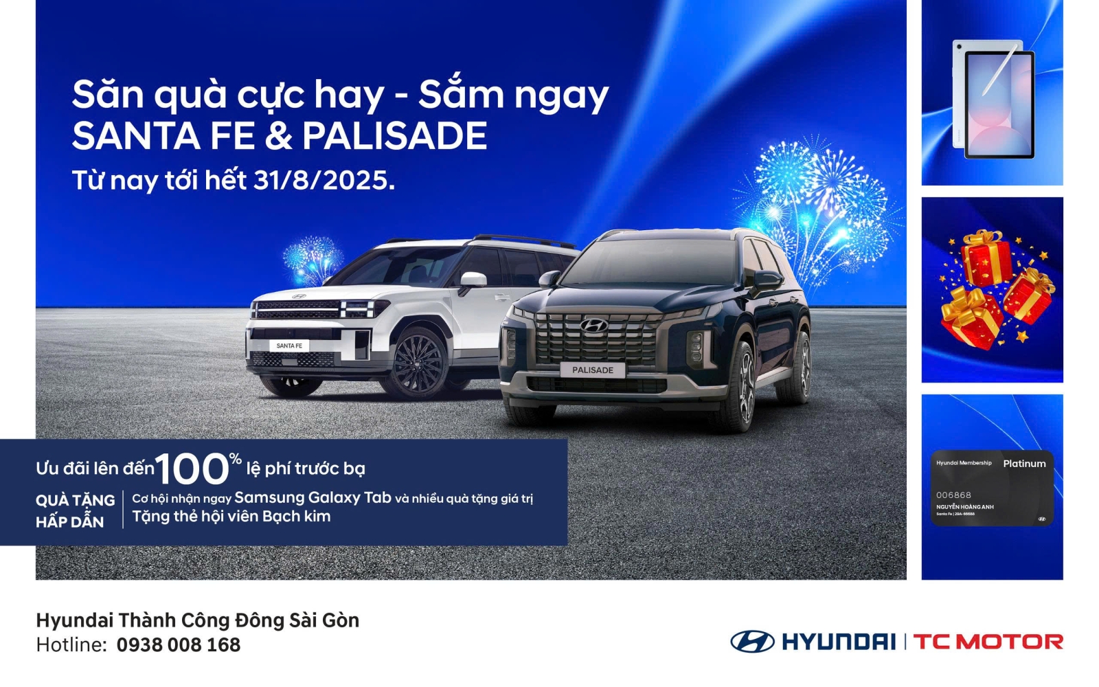 SĂN QUÀ CỰC HAY, SẮM NGAY SANTA FE & PALISADE