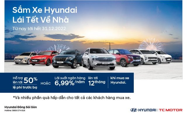 Khuyến mãi bán hàng xe Hyundai tháng 12