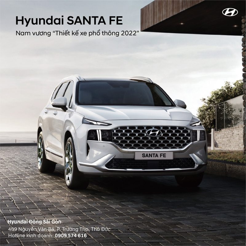 Hyundai Santa Fe thắng giải "Thiết kế xe phổ thông năm 2022"